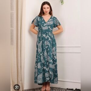 Patrons Of Peace Faux Wrap Dress Size Small